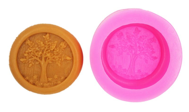 Longzang Silicone Tree Soap Making Molds for Soap Candle Chocolate Candy Soap Bombs Baking Fondant - Image 2
